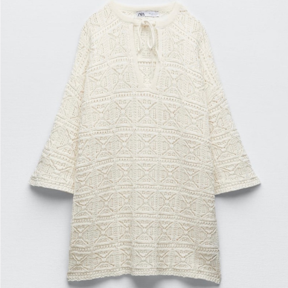 Zara Pointelle Tunic
